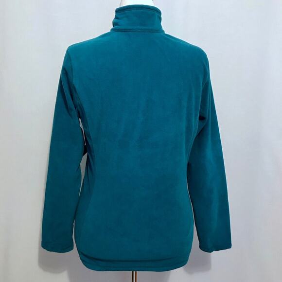 Eddie Bauer NWT Teal Quarter Zip Fleece Women M - Picture 6 of 9